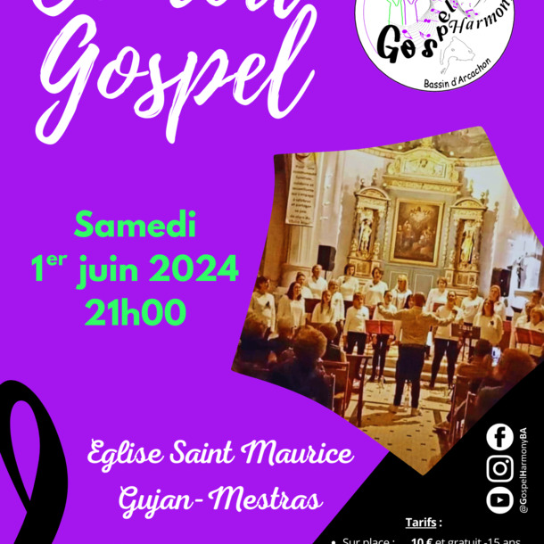 Concert gospel à Gujan Mestras
